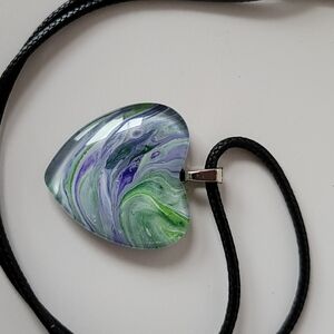 Artisan Swirl Heart Pendant Necklace